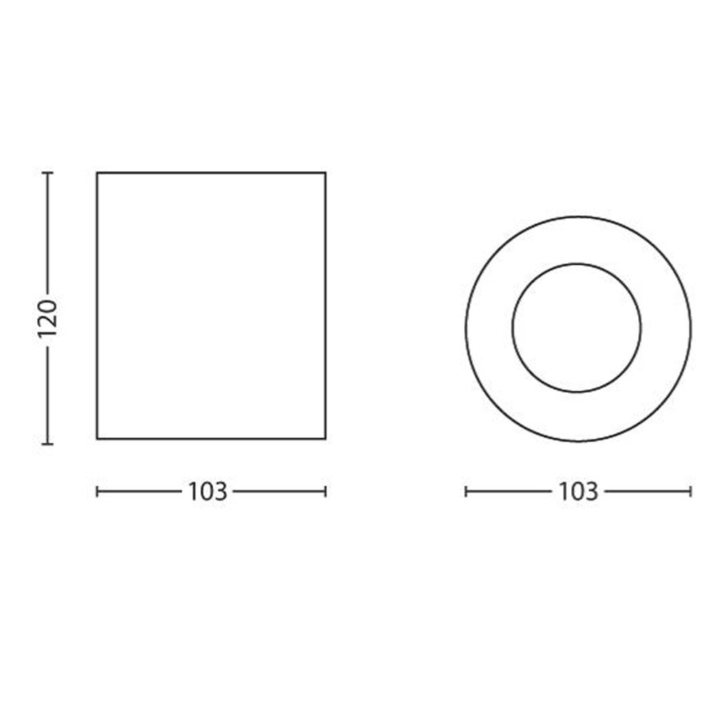 Plafondspot Pillar Philips 8718696156179