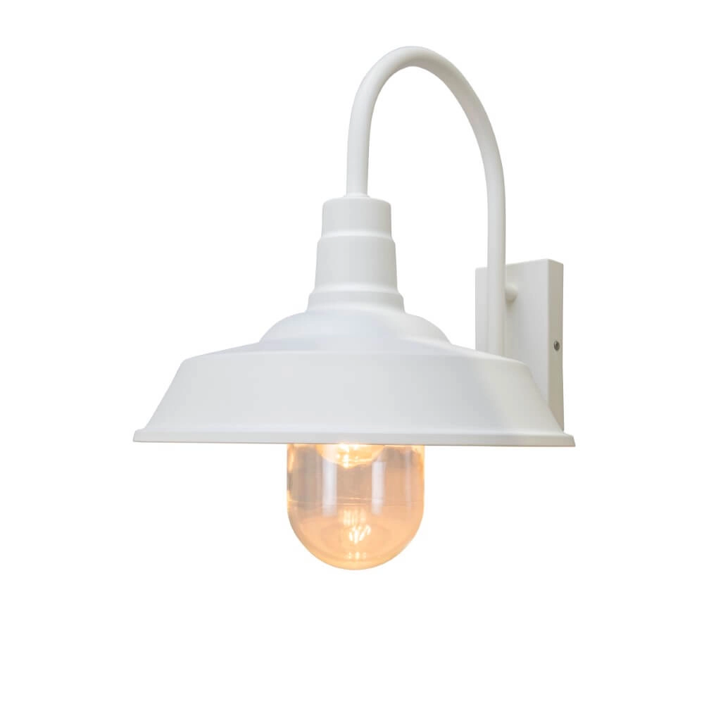 Nostalgische wandlamp Trapani wit