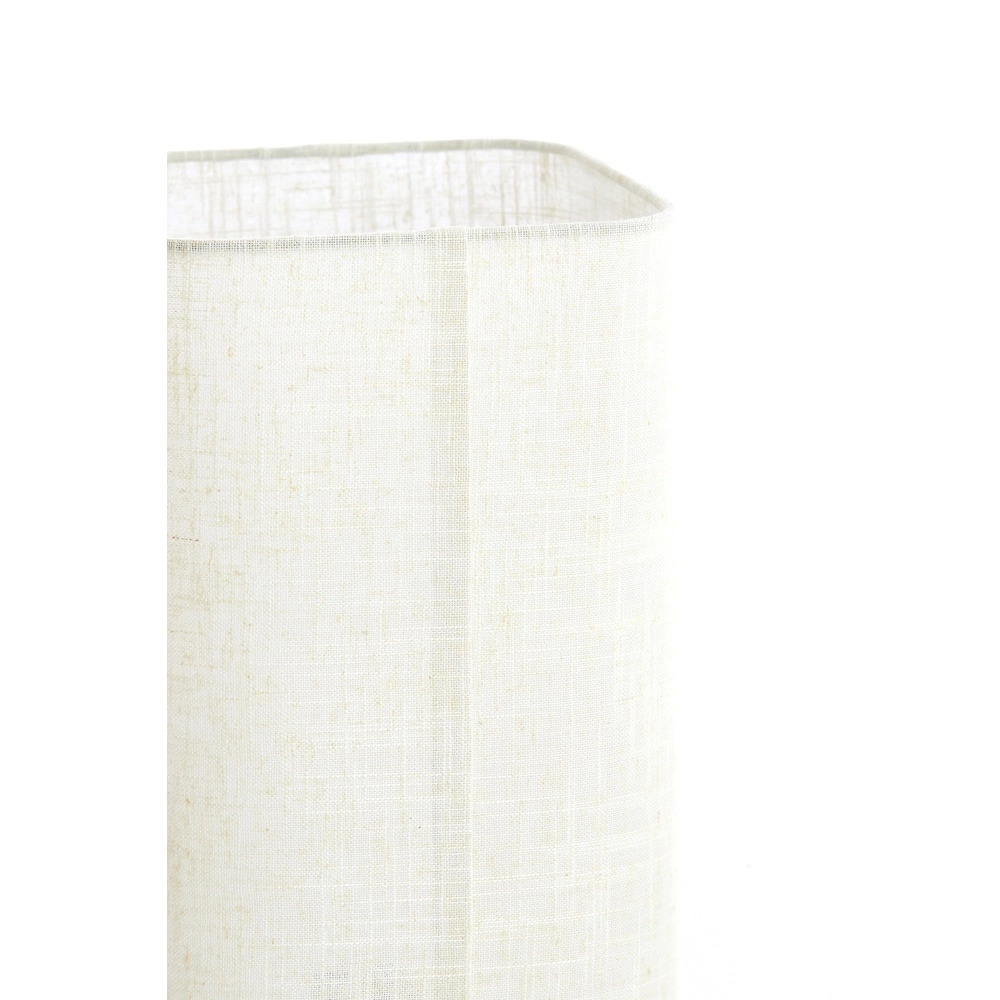 Tafellamp Wyn 50,5cm - crème touw met houtlook Light & Living 8717807792572