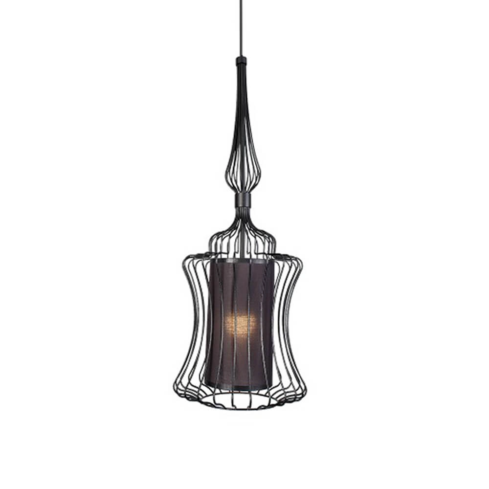 Handlamp met stof Abi Ø 26cm