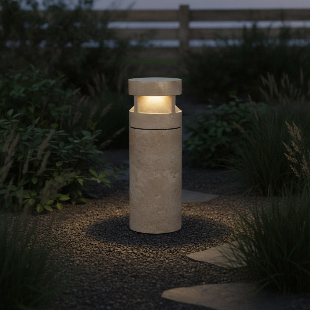 Unieke tuinlamp Balma marmer