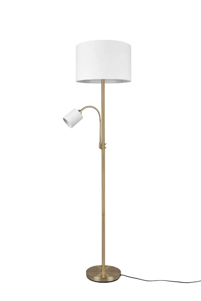 Vloerlamp Hotel messingfarbig