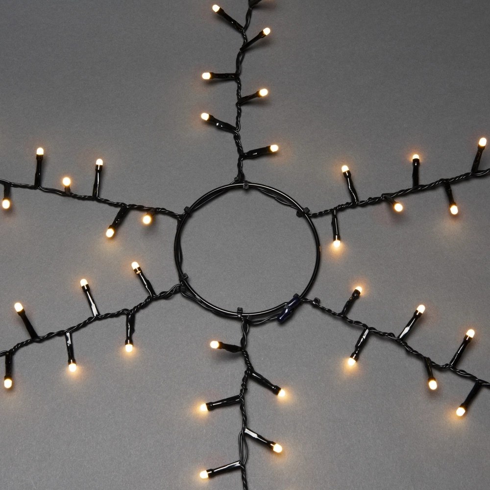 Verlichtingset 240cm - 6x 110 led - 2100K frosted voor kerstboom KonstSmide 7318306650830