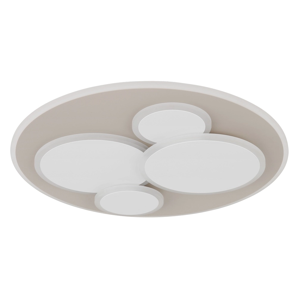 Moderne plafondlamp Monty rond zand bruin Globo 9007371589005