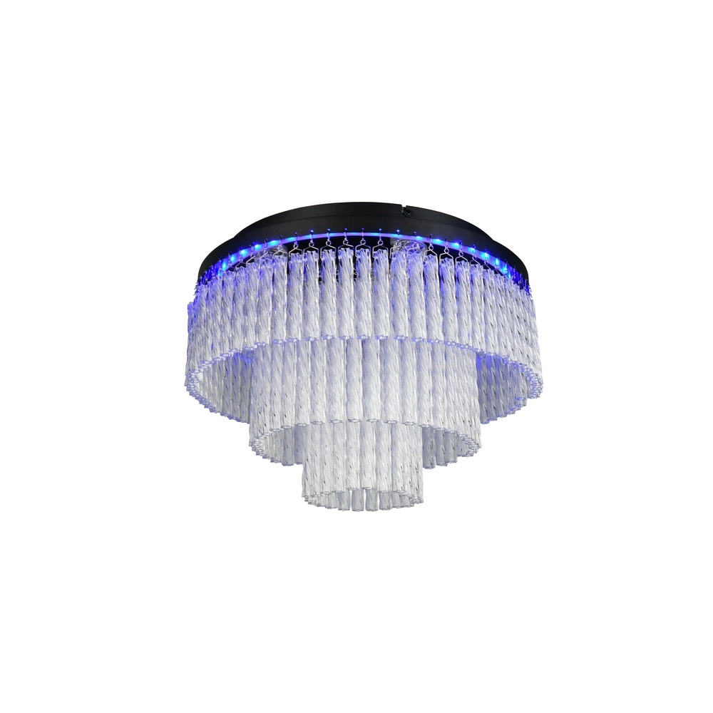 Design plafondlamp Vono zwart Trio 4017807682236