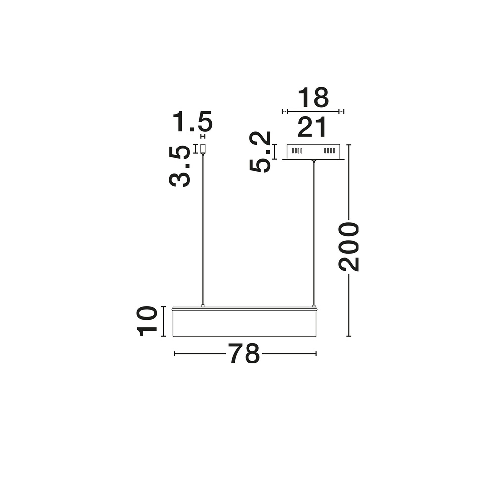 Moderne hanglamp Olivia bruin Ø 78cm Lyora 5212017494252