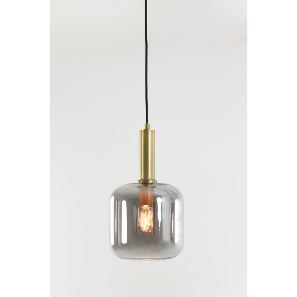 Smoke glazen hanglamp Lekar Ø 16cm - 1x E27 Light & Living 8717807610968