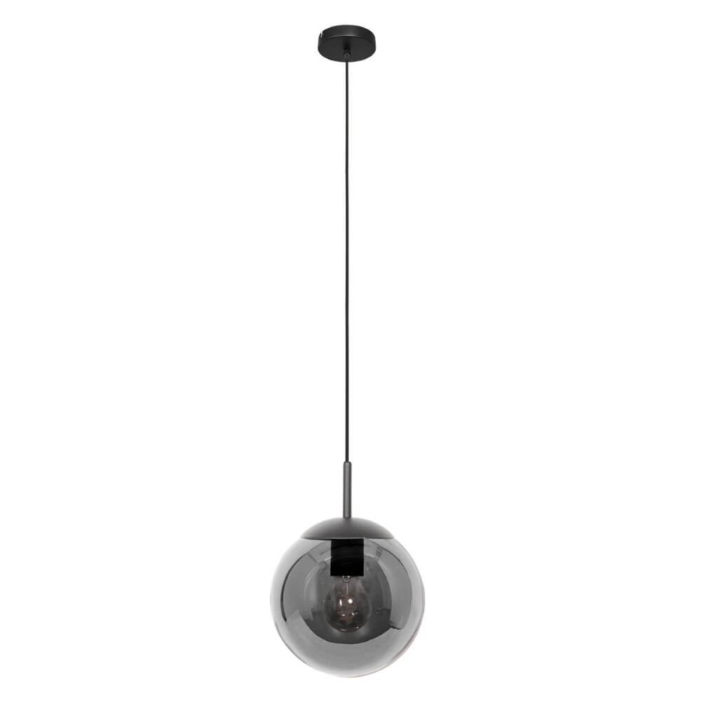Zwarte glazen hanglamp Bolique Ø 25cm Steinhauer 8712746166385