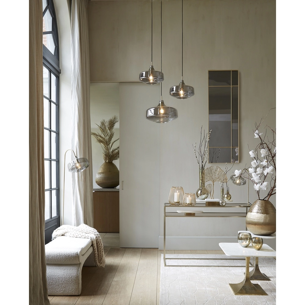 Smoke glazen hanglamp Solna Ø 39,5cm Light & Living 8717807680220