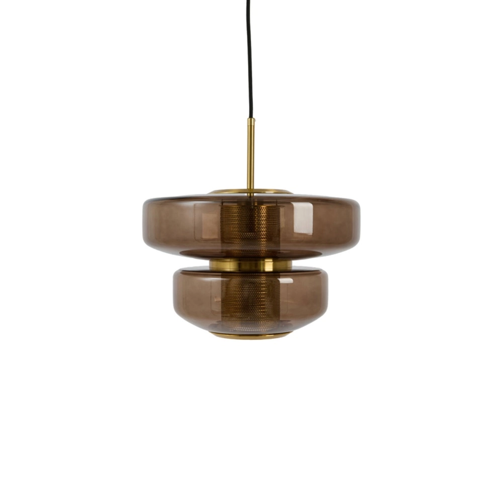 Unieke hanglamp Meyara Ø 35cm bruin