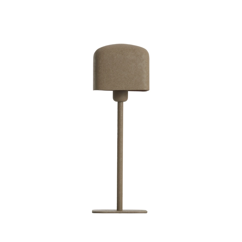 Nachtkastlamp Elenie 15x15cm - mat donker bruin