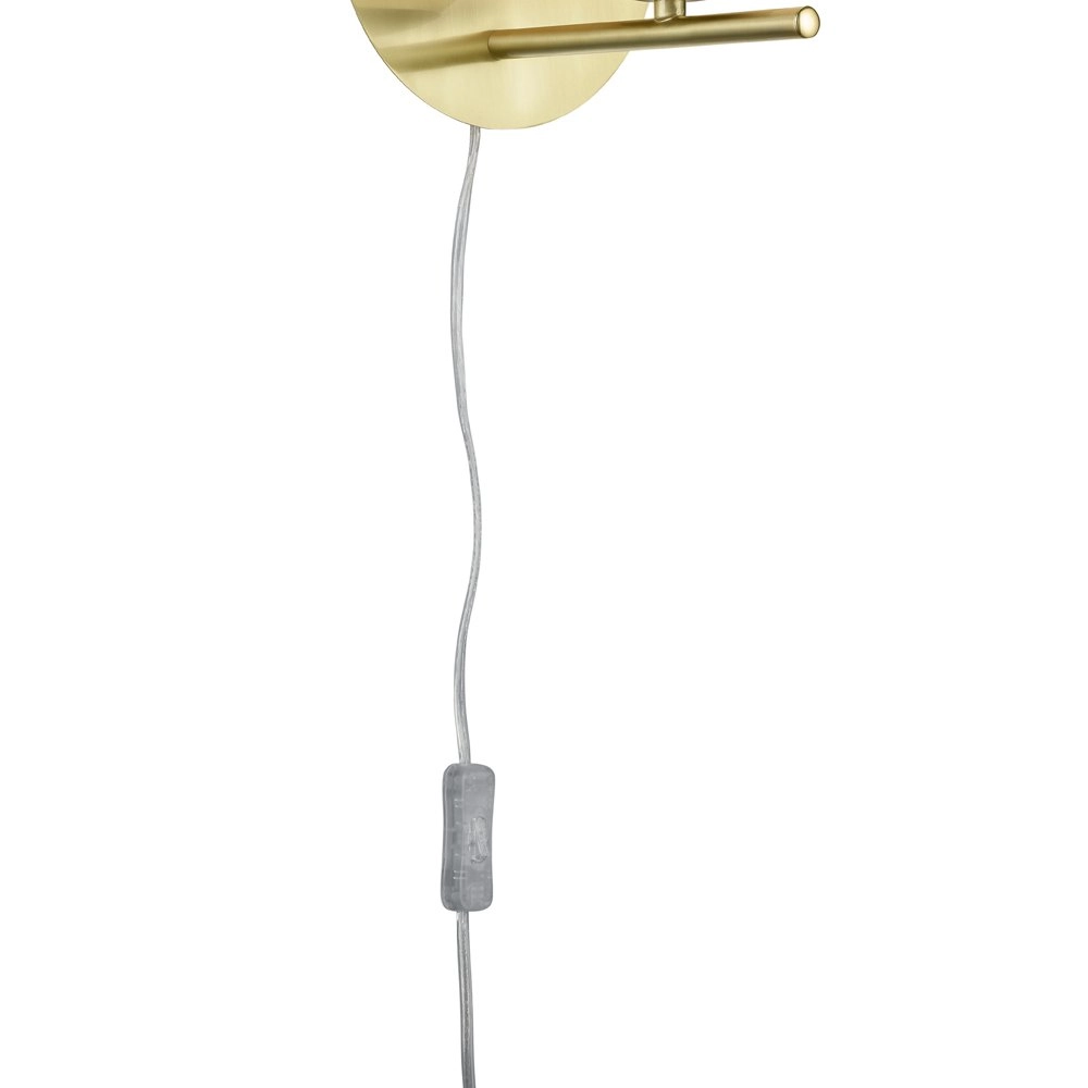 muur licht Pure goud met wit glas Trio 4017807436051