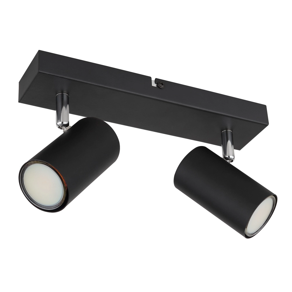 Plafondlamp 2-lichts Robby zwart Globo 9007371442515