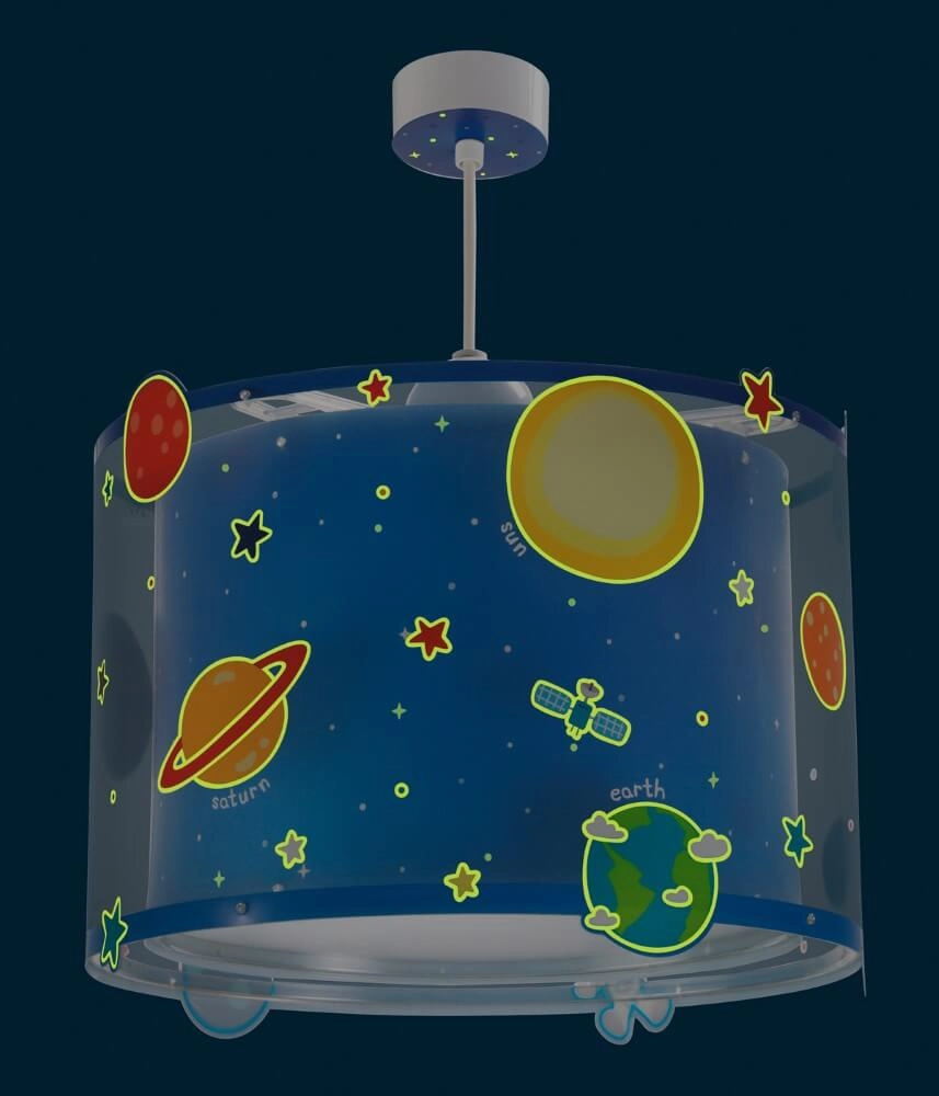 Kinderkamer hanglamp Planets blauw Dalber 8420406002583