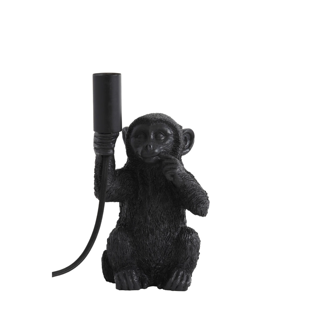 Tafellamp aapje Monkey zwart 23,5cm