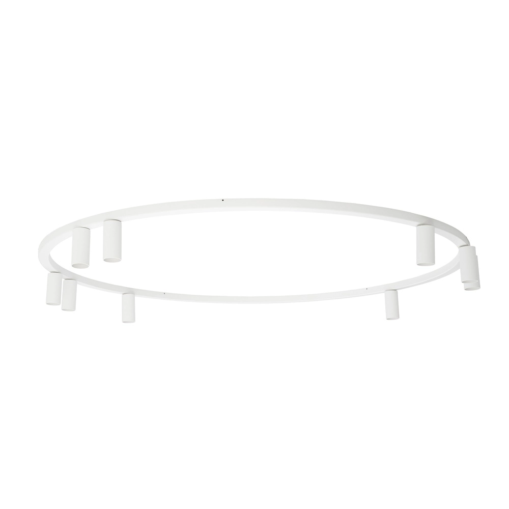 Cirkel opbouwspots Fourty 9x GU10 - wit