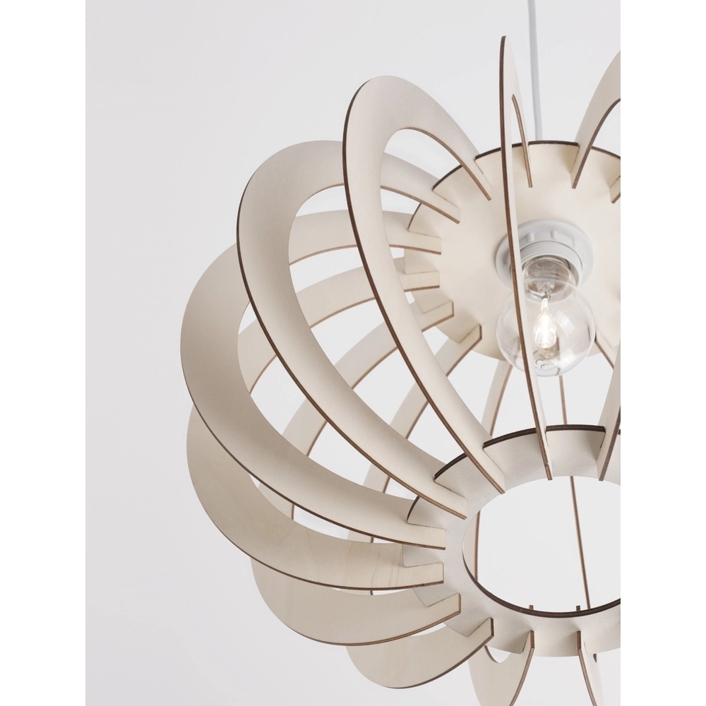 Houten hanglamp Ottoline licht Ø 40cm Lyora 5212017436191