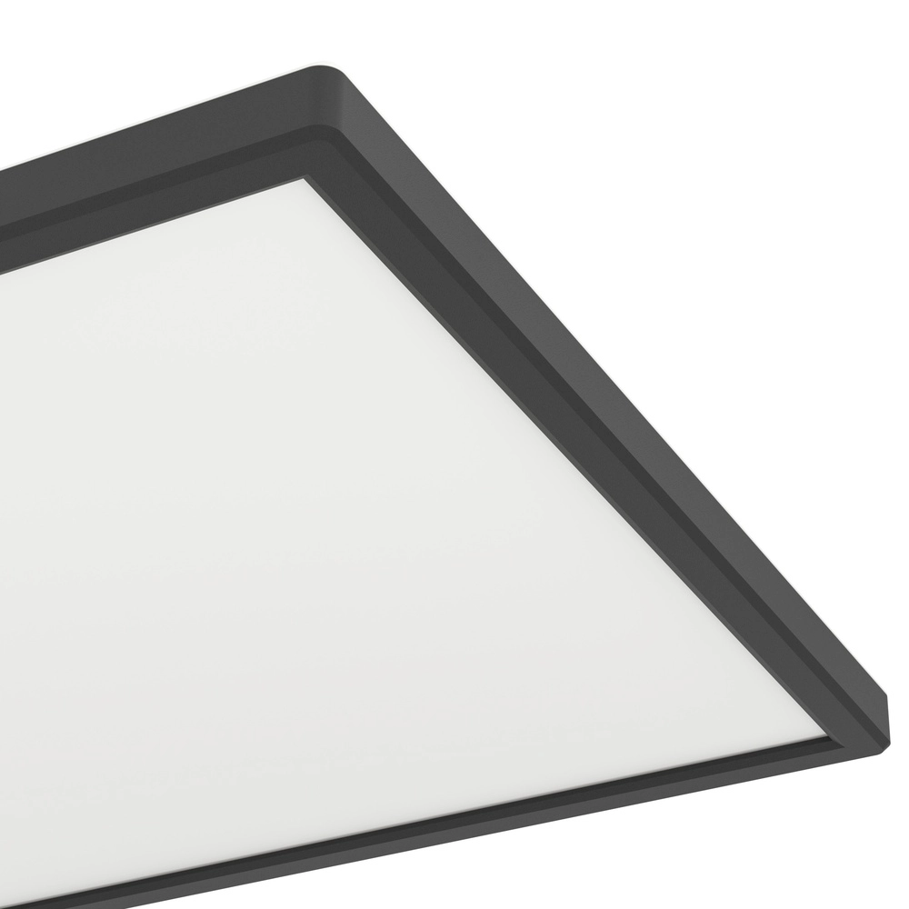 Badkamer plafondlamp Rovito vierkant - zwart - 57x30cm Eglo 9008606329908