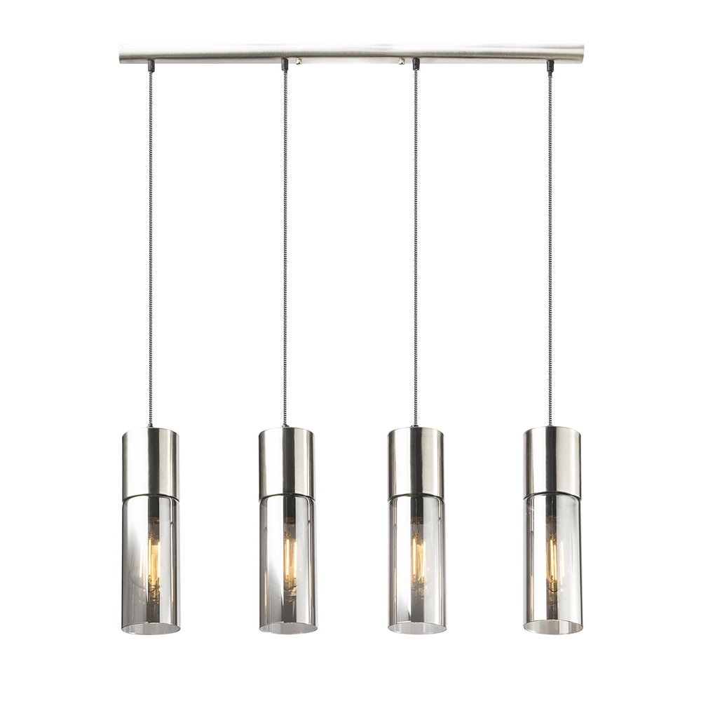 4-lichts hanglamp Annika nikkel design Globo 9007371382200