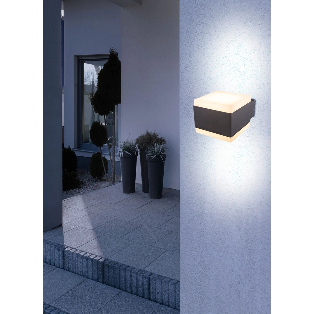 Design wandlamp Slice antraciet Globo 9007371388202