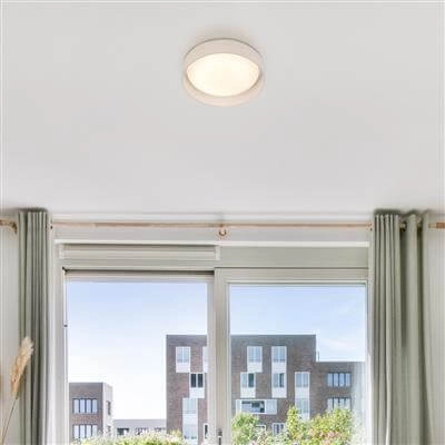 Witte plafondlamp Gianna Ø 37cm Searchlight 5053423099958