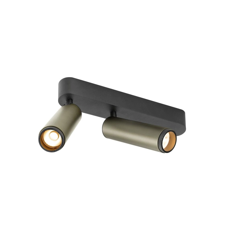 Opbouwspot Grip! M 2-lichts brons 2700K SLV 4024163304566