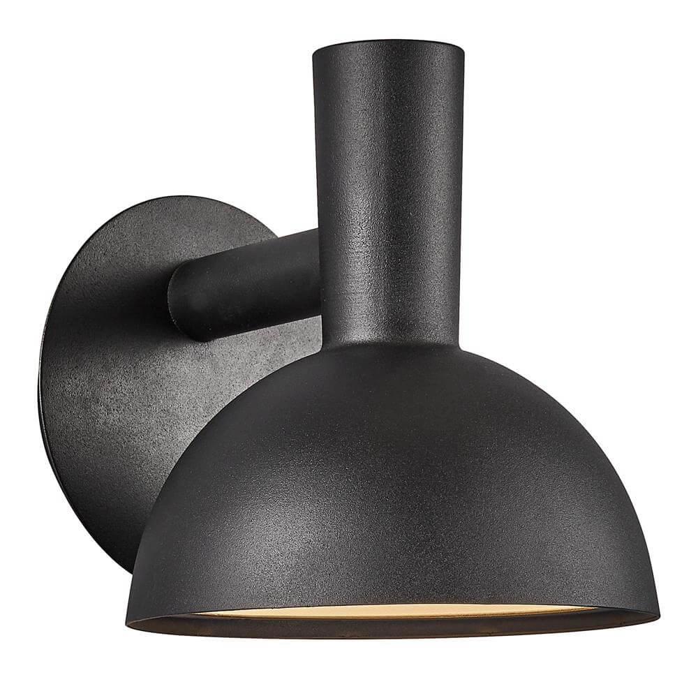Zwarte wandlamp Arki design down