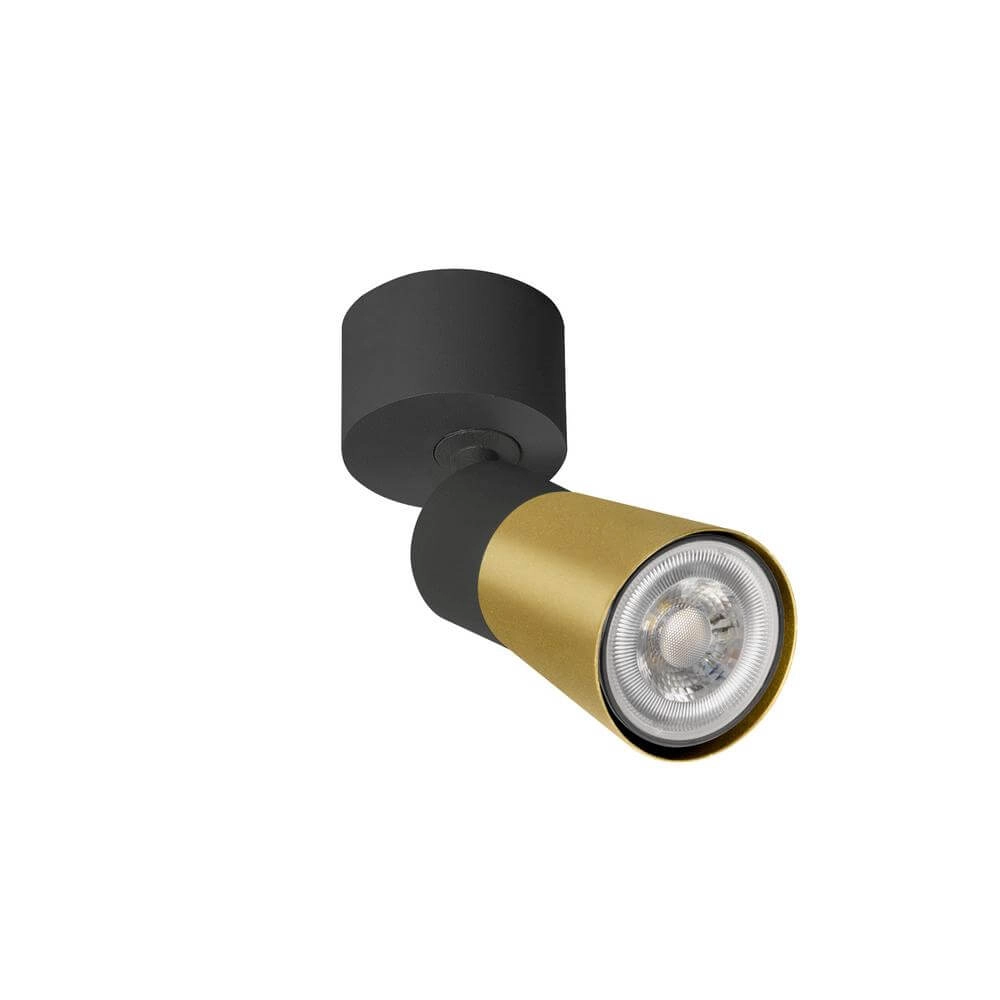 Opbouwspot Puri 2.0 Cone zwart-goud enkel SLV 4024163294379