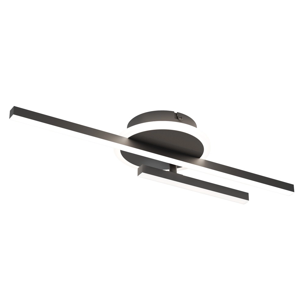 Moderne plafondlamp Nogaredo zwart 50 x 15cm Eglo 9008606391547