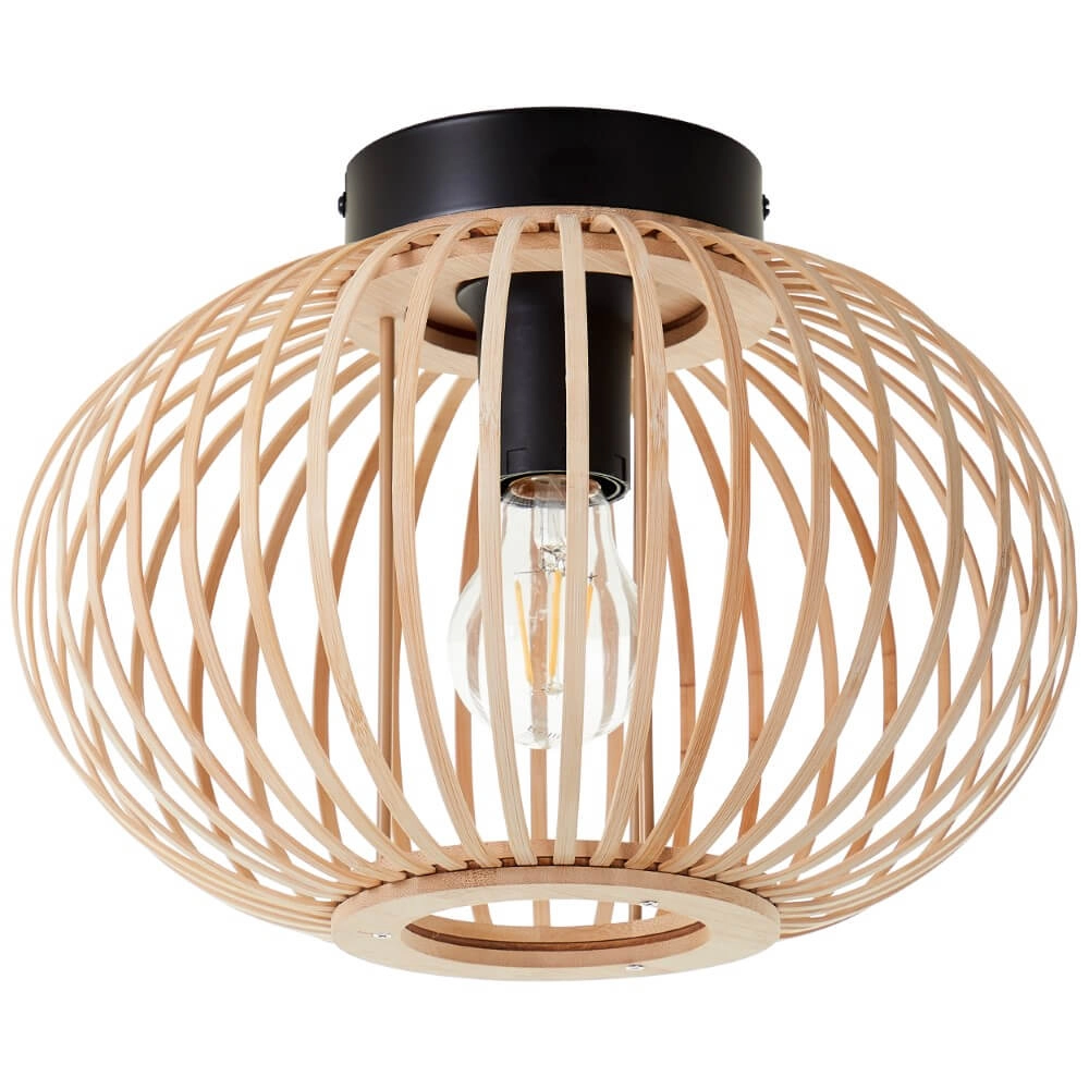 Houten plafondlamp Enca Ø 30cm Brilliant 4004353428456