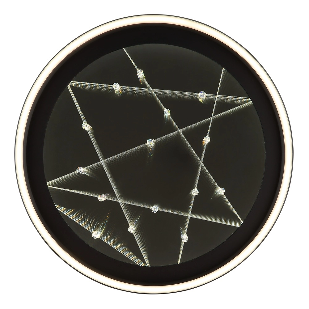 Plafondlamp Mirrora zwart Ø 40cm Globo 9007371578849