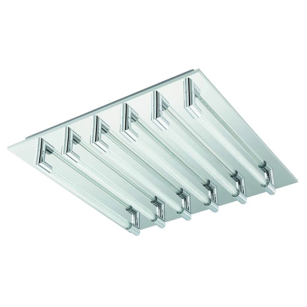 Plafondlamp Velarde 6-lichts chroom
