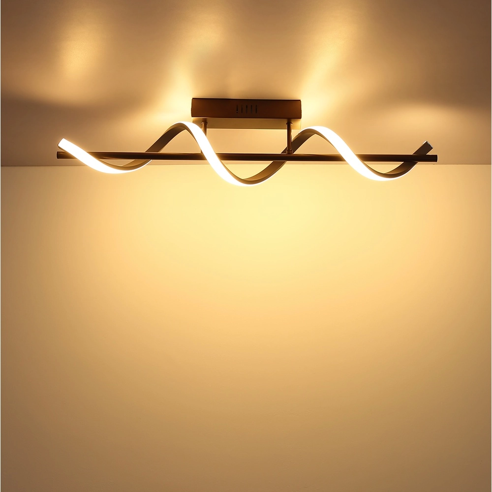 Plafondlamp Spiro brons met zand bruin Globo 9007371584314