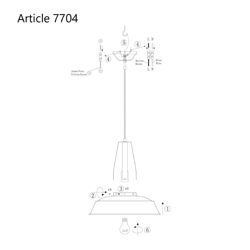 Hanglamp Luna 42 Steinhauer 8712746102956