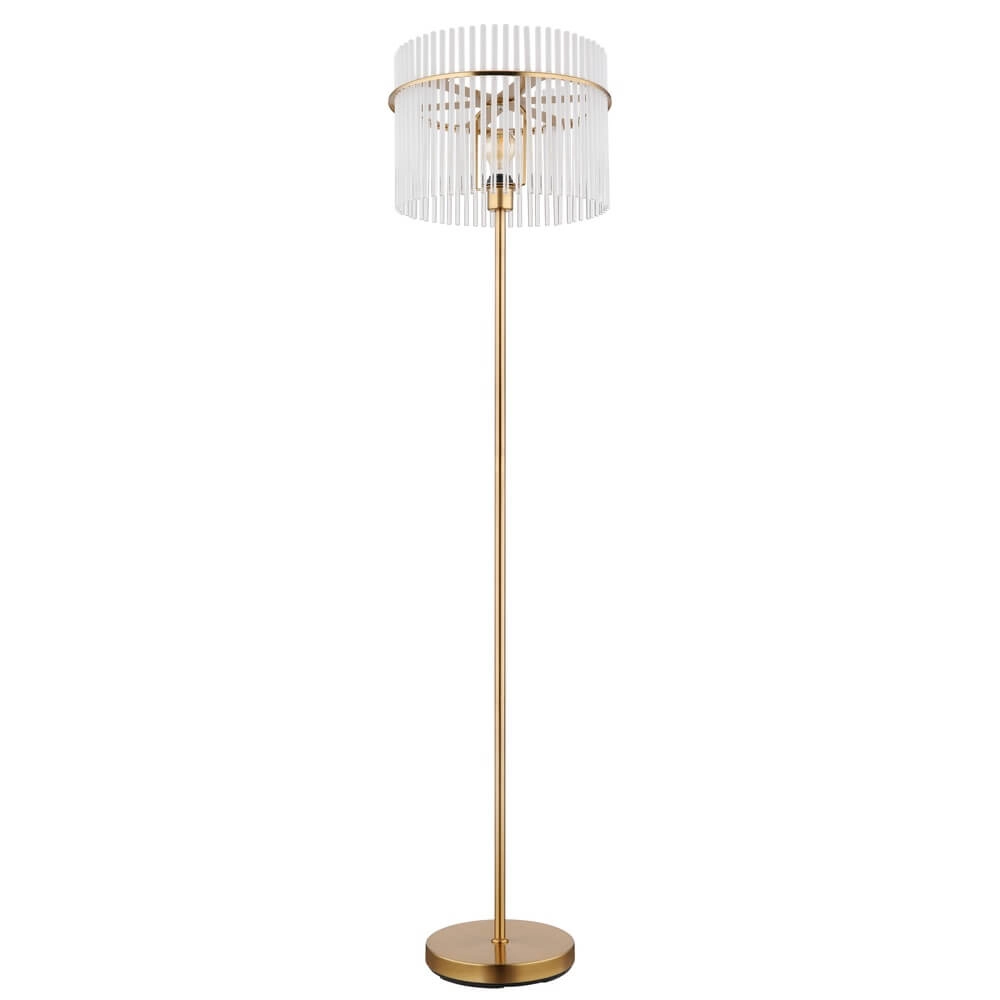 Gouden vloerlamp Gorley met glas Ø 38cm Globo 9007371446810