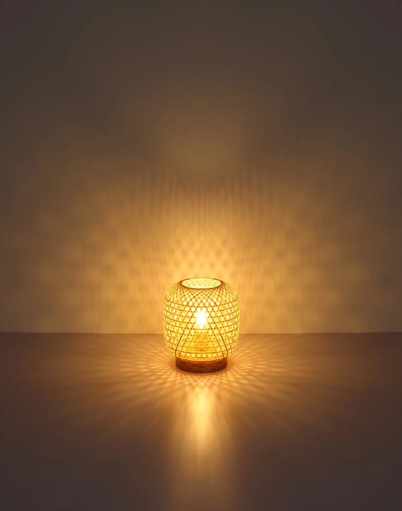 Rotan vloerlamp Mirena 27cm hoog Globo 9007371406562