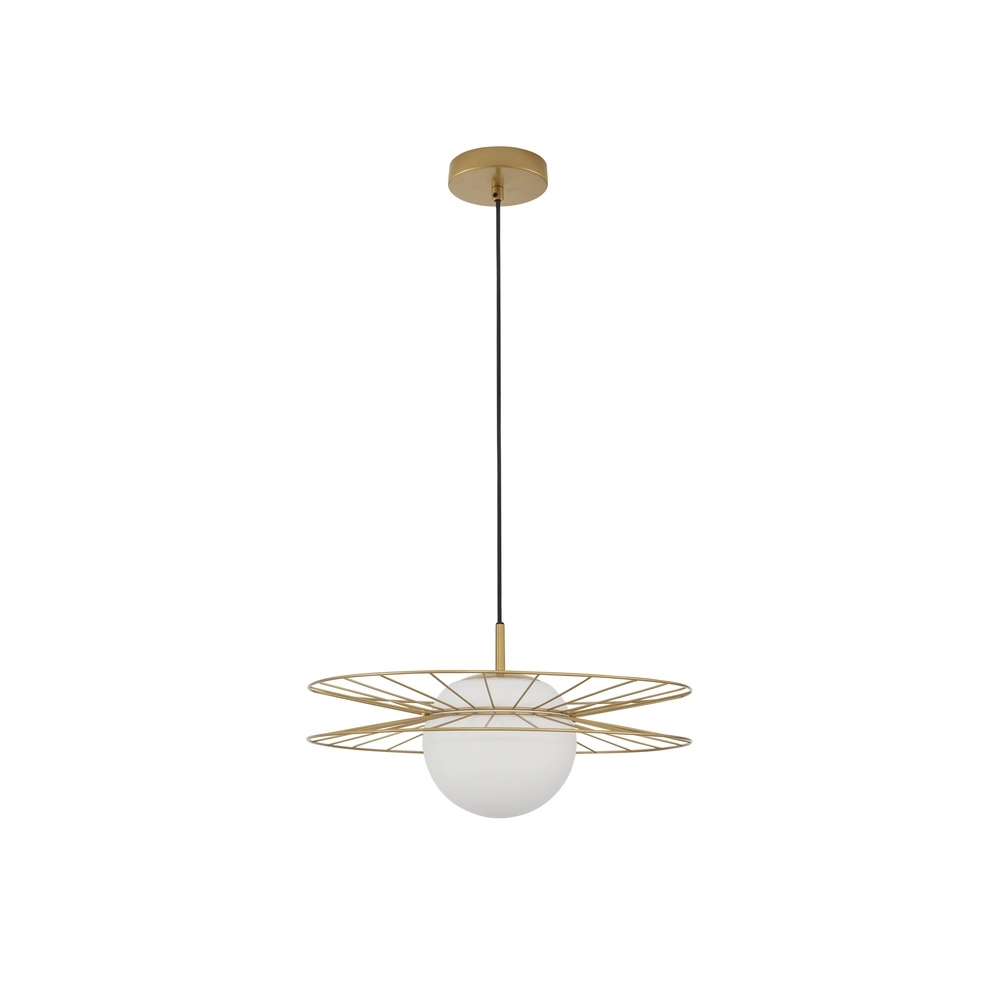 Gouden hanglamp Ellery Ø 45cm Lyora 5212017435286