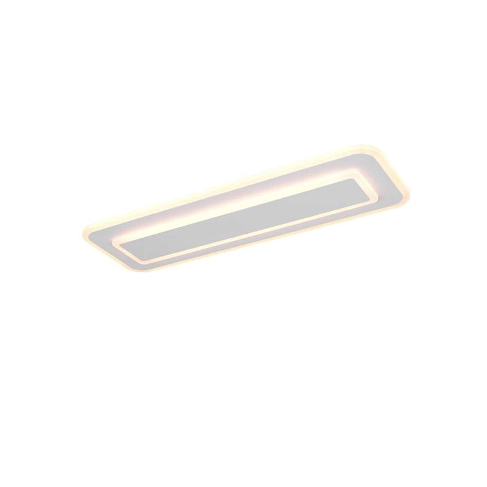 Moderne plafondlamp Riva wit 60cm Trio 4017807682915