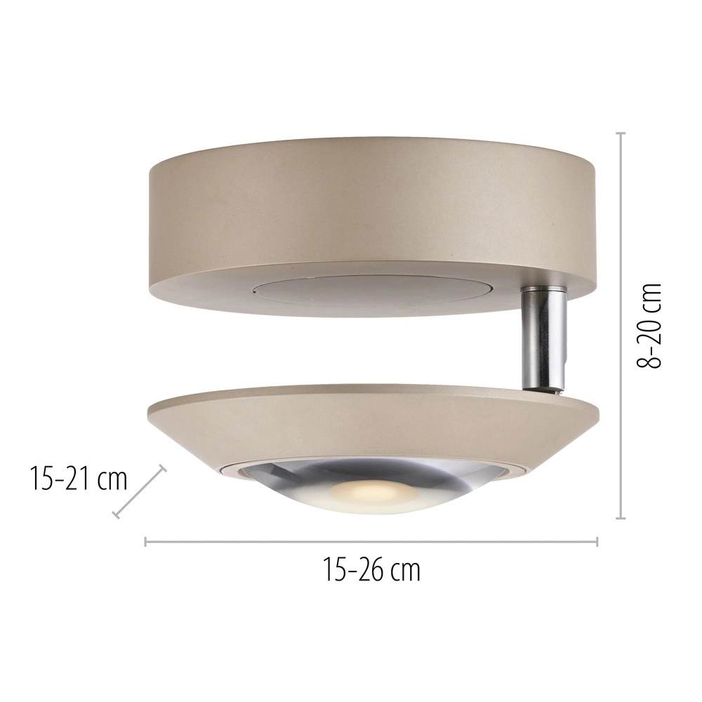 Led plafondspot Pure Oculis bronce Paul Neuhaus 4012248397077