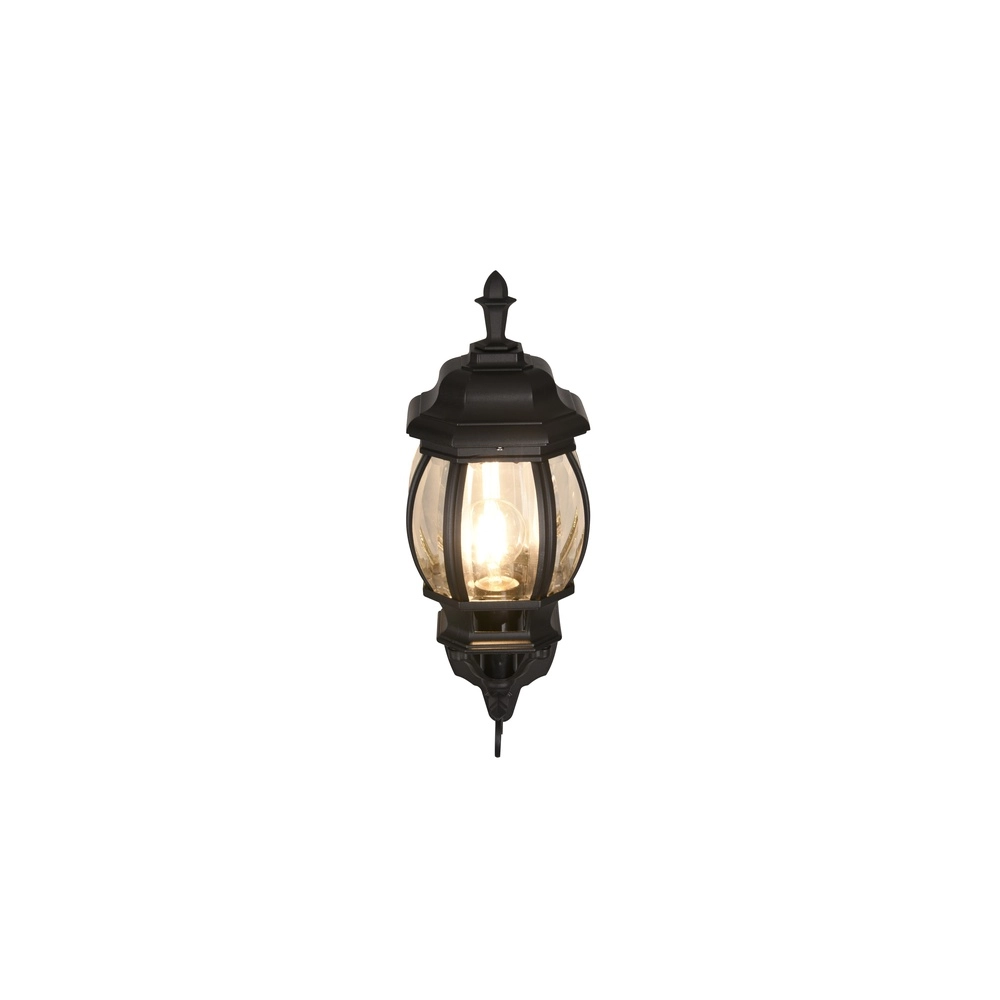 Klassieke wandlamp Elvo zwart Trio 4017807543803