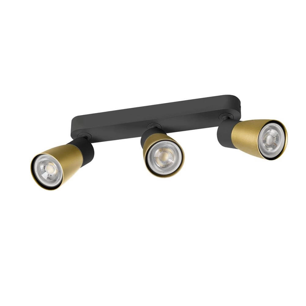 Spot Puri 2.0 Dome zwart-goud 3-lichts SLV 4024163293976