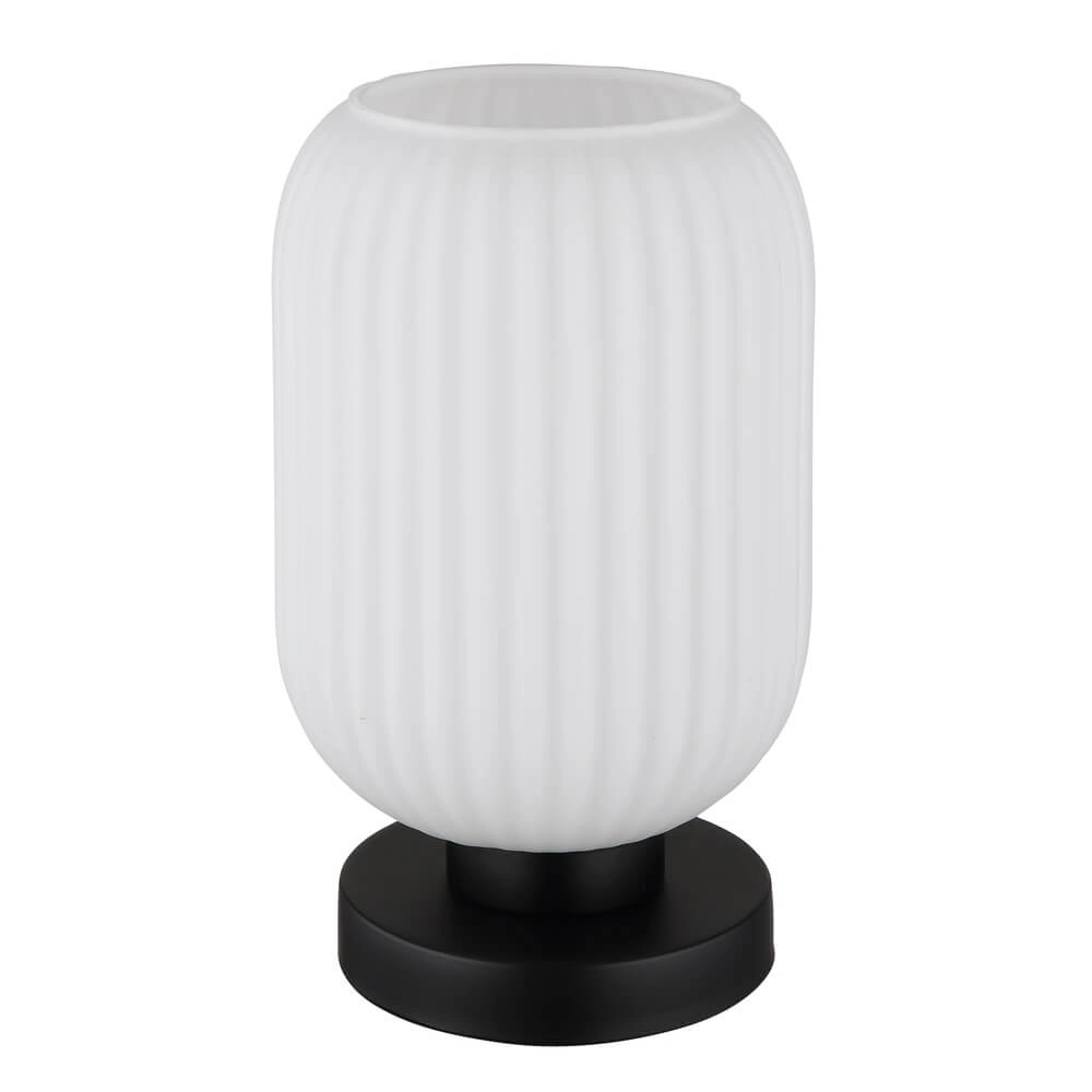 Ronde tafellamp Normy wit glas Ø 14cm Globo 9007371453283