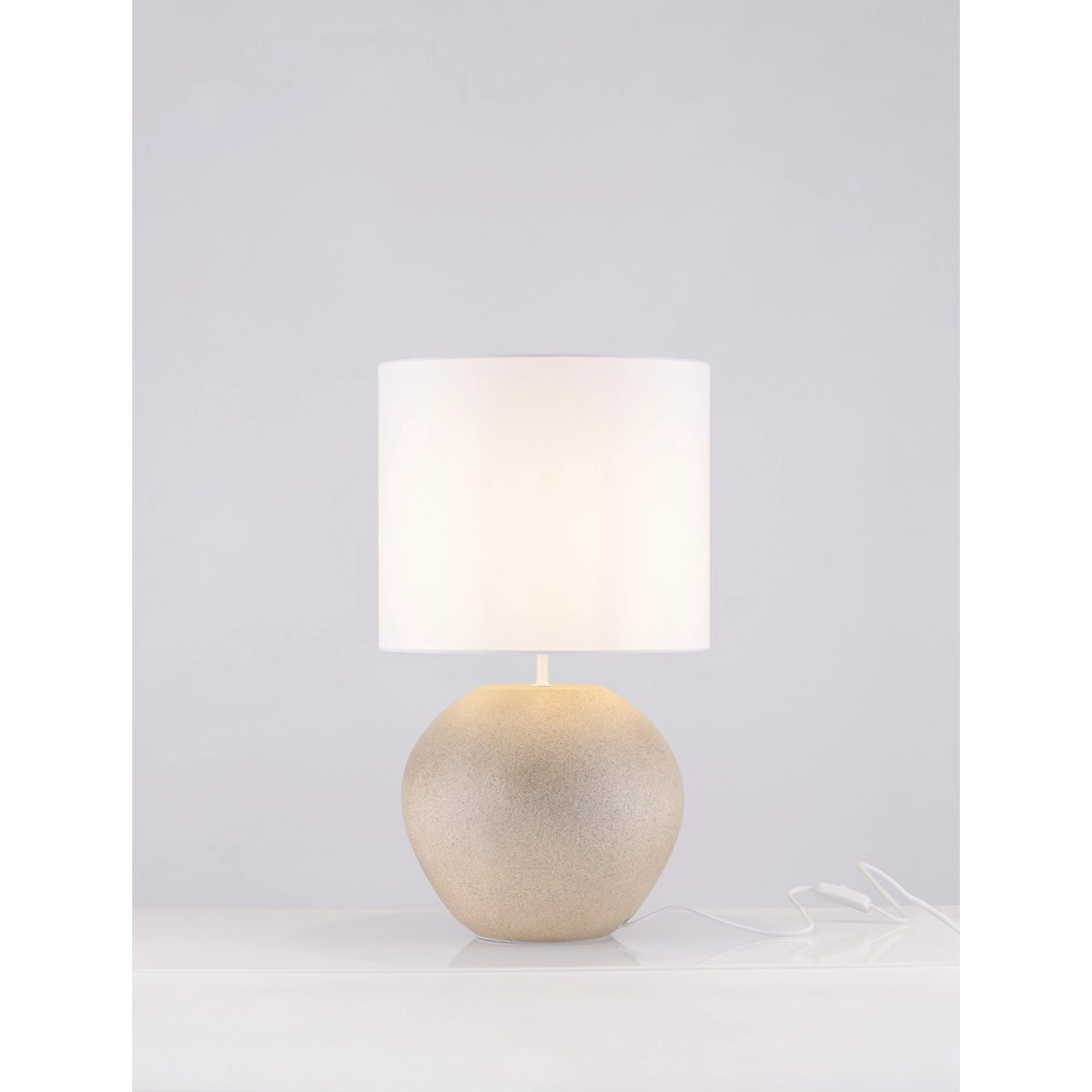 Tafellamp Mizu crème met witte kap Lyora 5212017468901