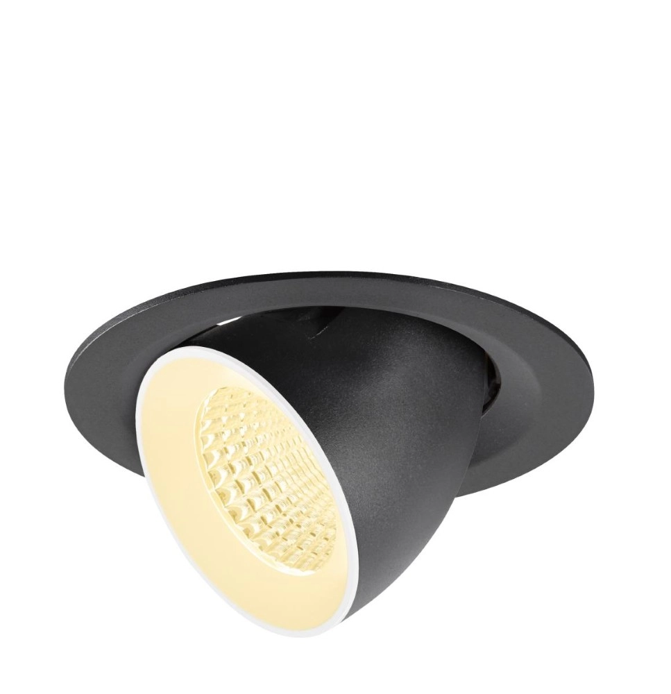 Inbouwspot Numinos Gimble M zwart/wit 3000K - 55gr SLV 4024163311885