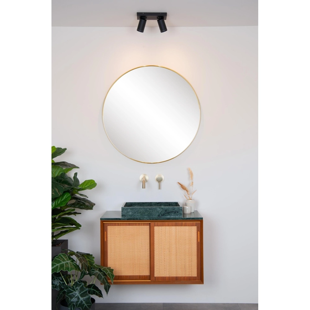 Plafondspot Taylor IP44 2-lichts zwart Lucide 5411212092632