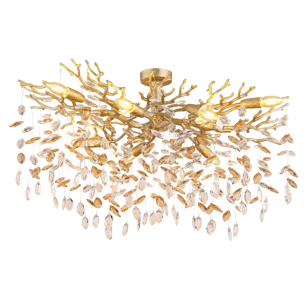 Plafondlamp Queena goud Globo 9007371522668
