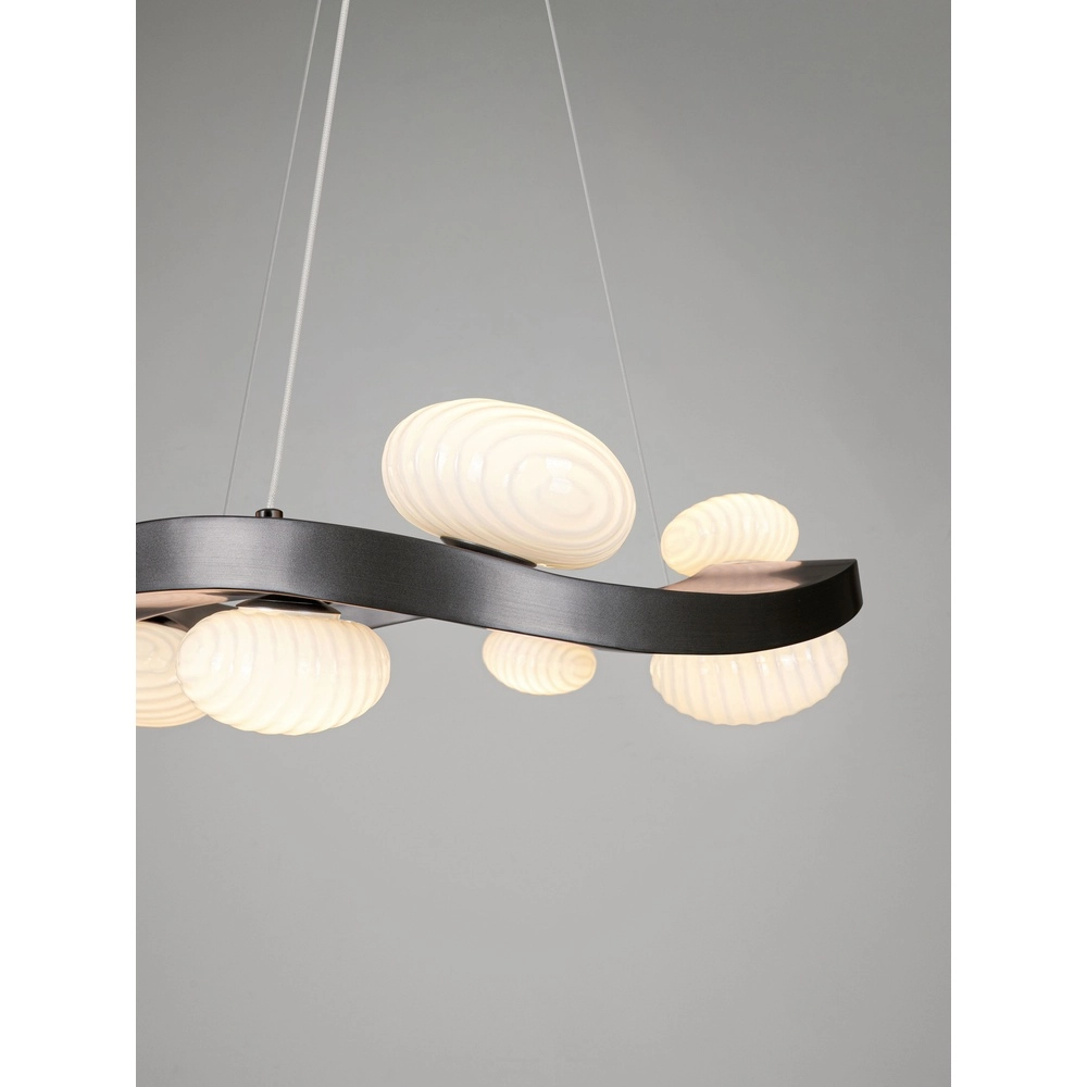 Design hanglamp Severo zwart met wit Lyora 5212063500365