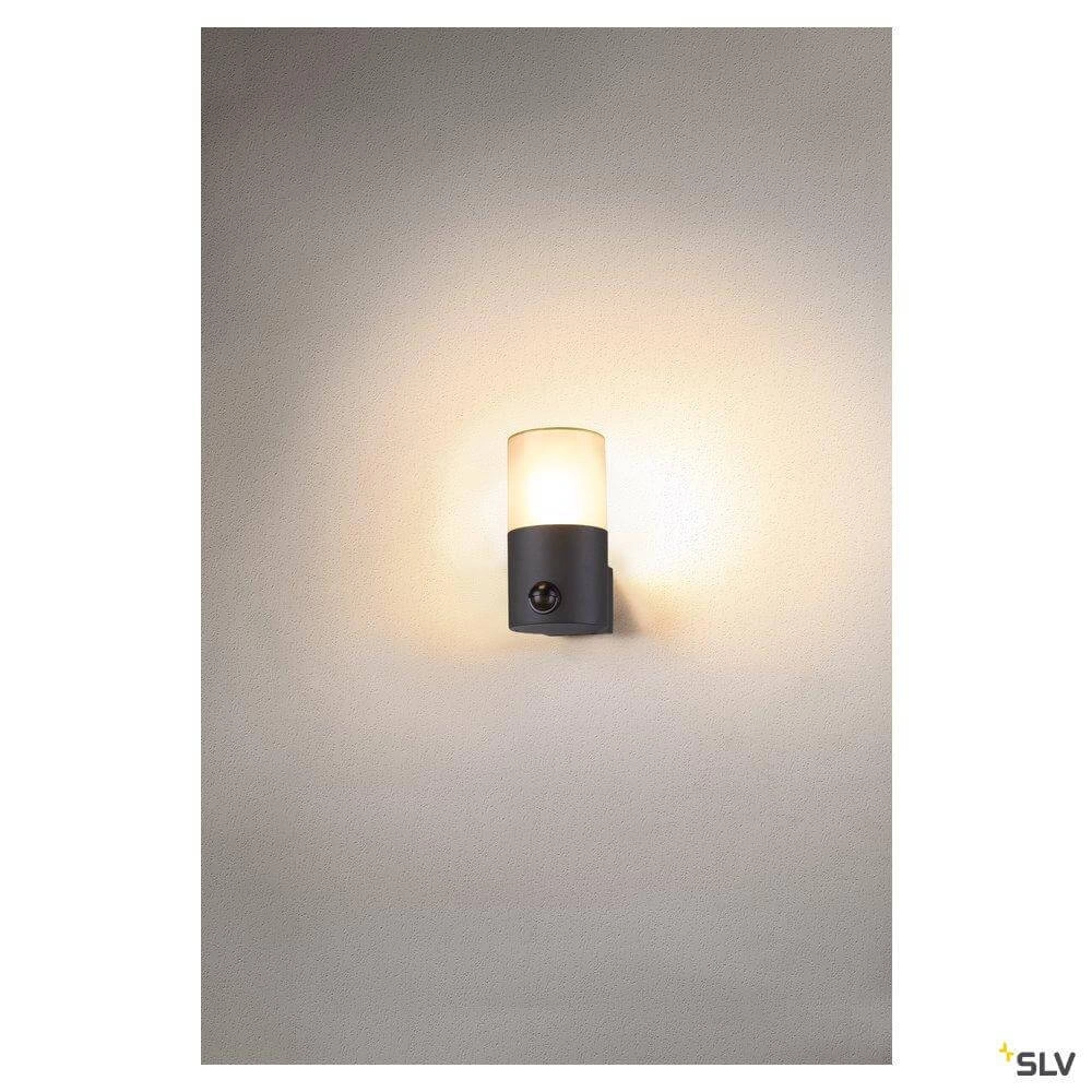 Buitenlamp Grafit met bewegingssensor SLV 4024163262743