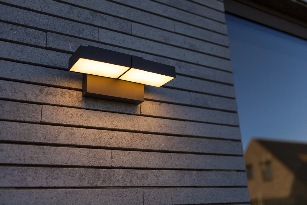 Unieke wandlamp Twisto grijs Lutec 6939412018157