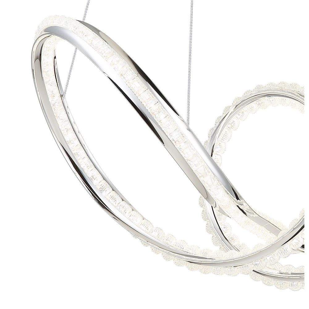 Moderne hanglamp Evangeline chroom Globo 9007371583201